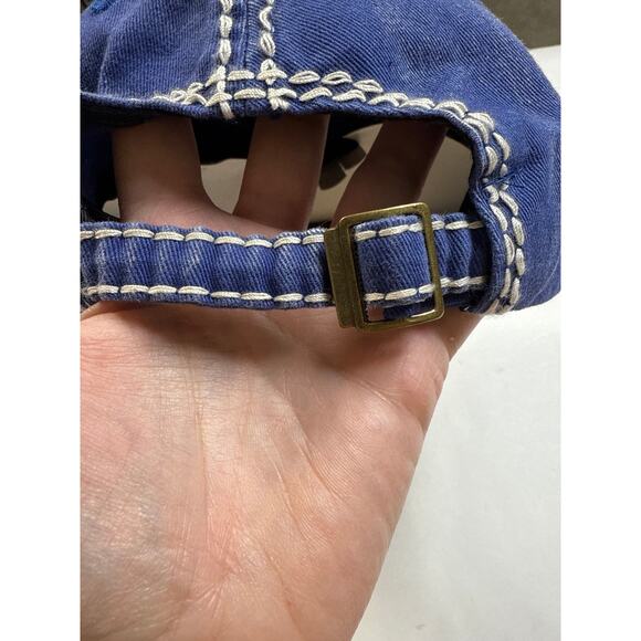 NWT Rockstar Distressed Blue Baseball Ball Cap Hat Unisex Sz OS Adjustable Soft - Picture 5 of 7